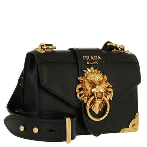 prada animalier leather satchel bag nero|prada leather handbags.